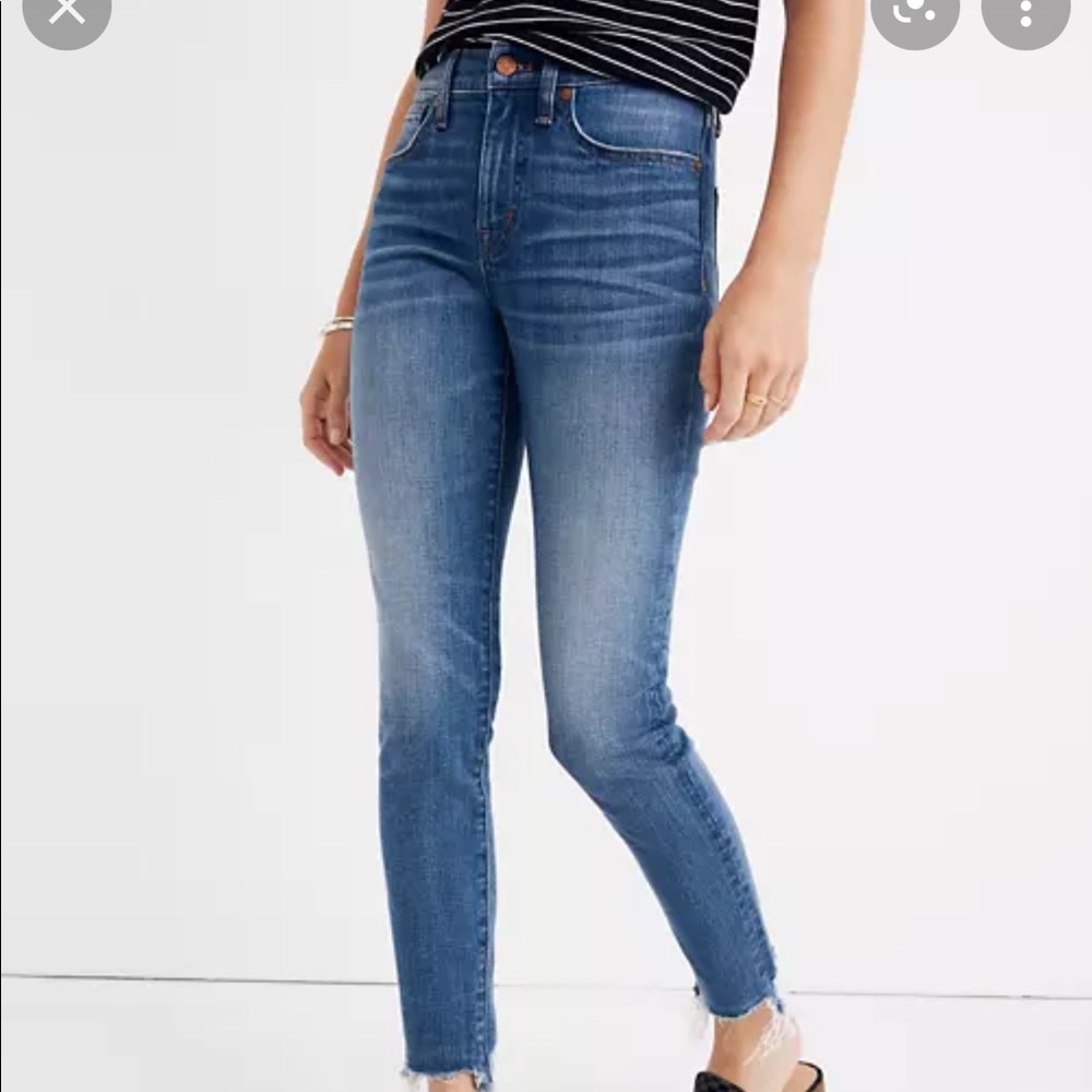 Madewell 9” High Rise Skinny Jean, size 25
